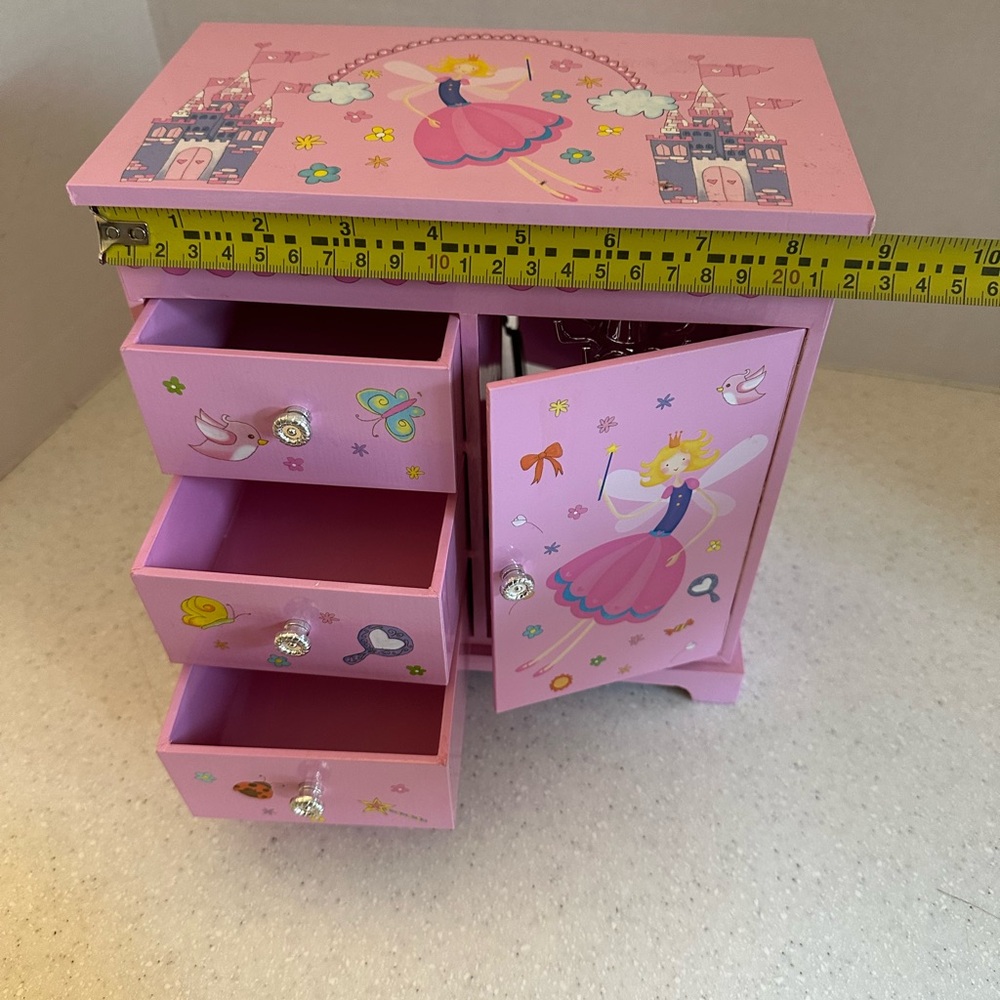 Jewelkeeper Music Box Pullout Drawers, Fairy Castle Waltz The Flowers Tu…
